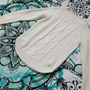 Cream Cable Knit Sweater